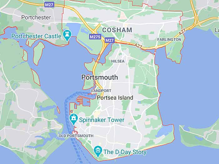 map of portsmouth